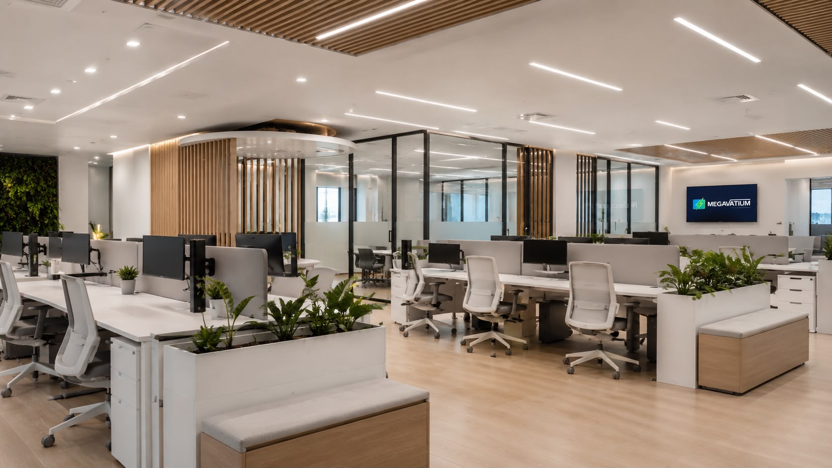 Oficinas y equipo de soporte de Megavatium