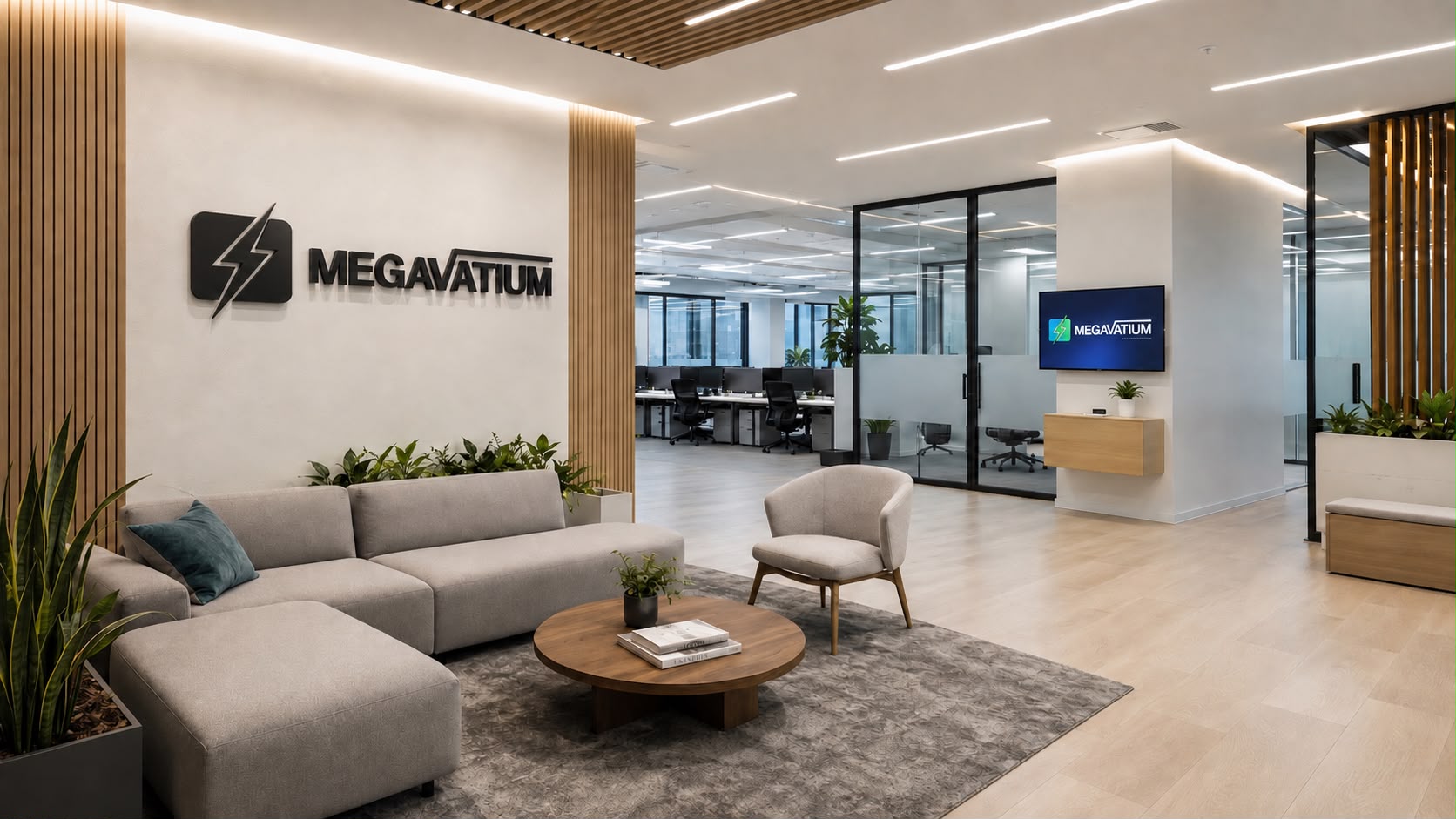 Zona de atención de las oficinas Megavatium